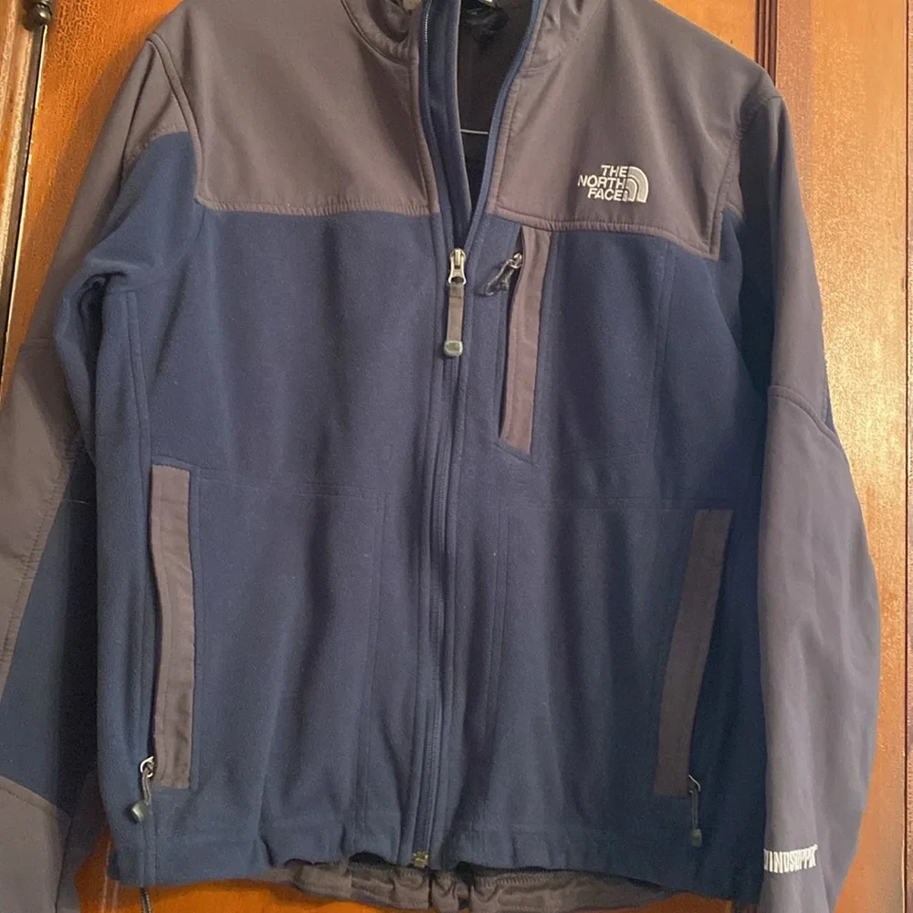 The North Face Small Zippered Jacket W22 L25 Blue Fleece Top - Picture 5 of 13
